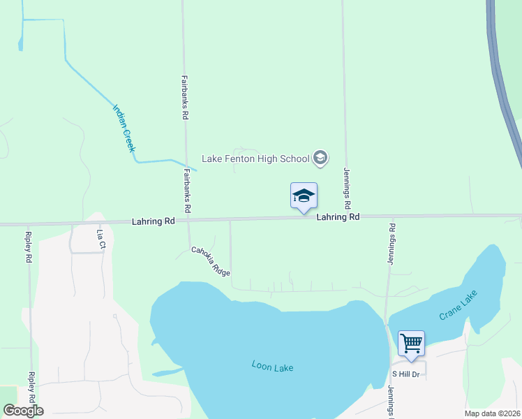 map of restaurants, bars, coffee shops, grocery stores, and more near 4134 Lahring Road in Linden