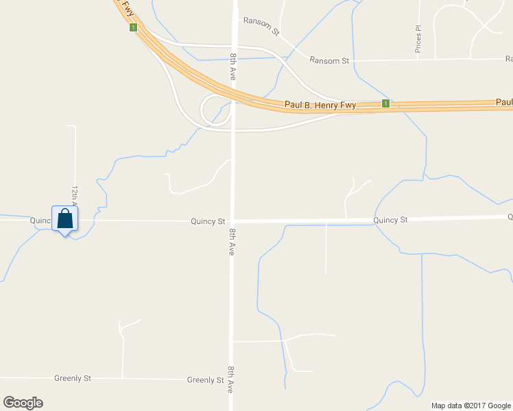 map of restaurants, bars, coffee shops, grocery stores, and more near 685 Quincy Street in Grandville