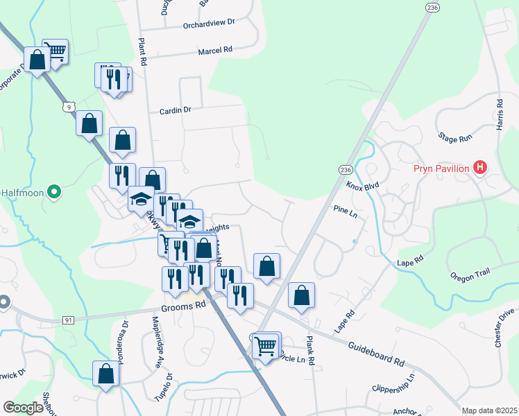 map of restaurants, bars, coffee shops, grocery stores, and more near 1700 Lookout Ln in Saratoga