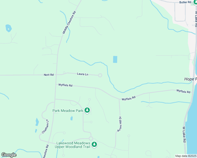 map of restaurants, bars, coffee shops, grocery stores, and more near 5116 Laura Lane in Canandaigua