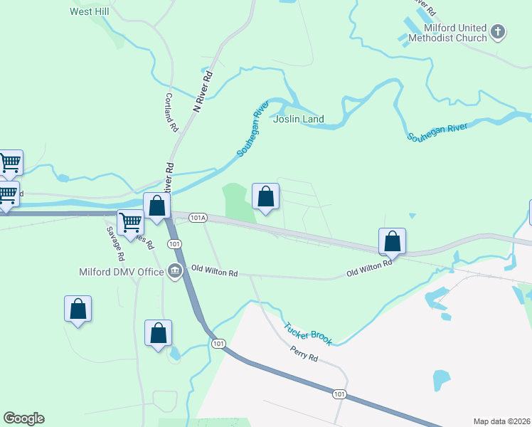 map of restaurants, bars, coffee shops, grocery stores, and more near 545 Elm Street in Greenfield