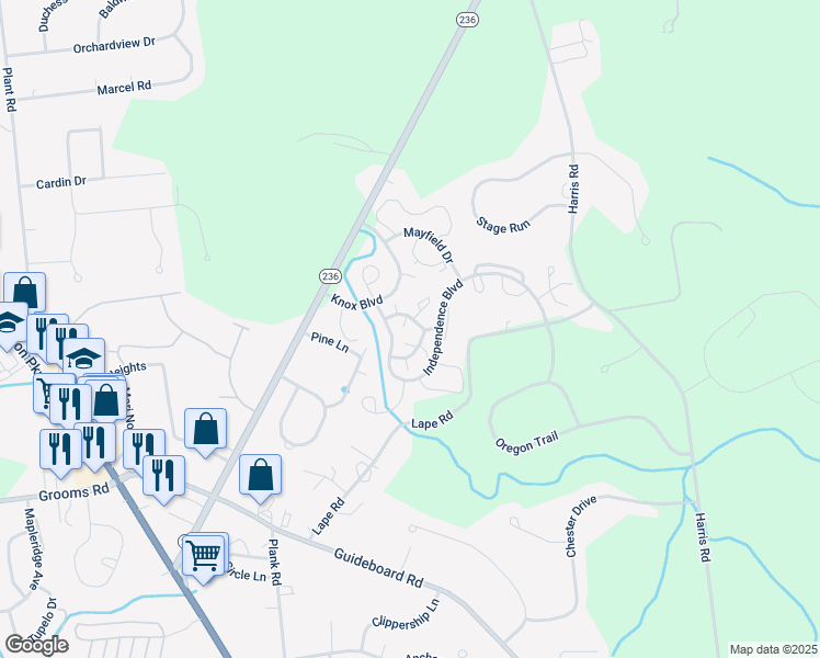 map of restaurants, bars, coffee shops, grocery stores, and more near 8 Freemans Way in Saratoga County