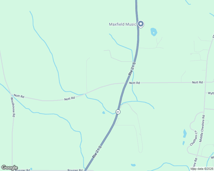 map of restaurants, bars, coffee shops, grocery stores, and more near 5454 Nott Road in Canandaigua