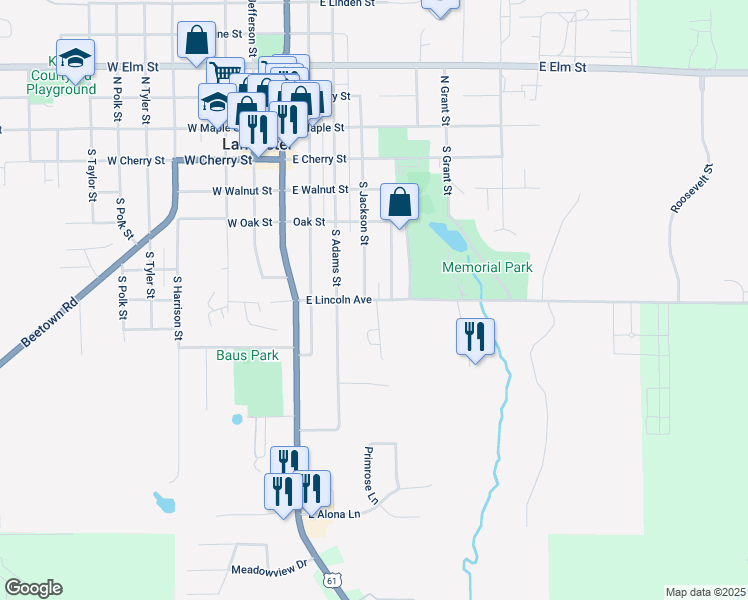map of restaurants, bars, coffee shops, grocery stores, and more near 436 East Lincoln Avenue in Lancaster