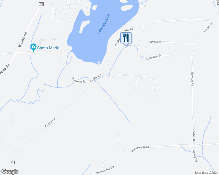 map of restaurants, bars, coffee shops, grocery stores, and more near 7220 Butternut Lane in Hamilton