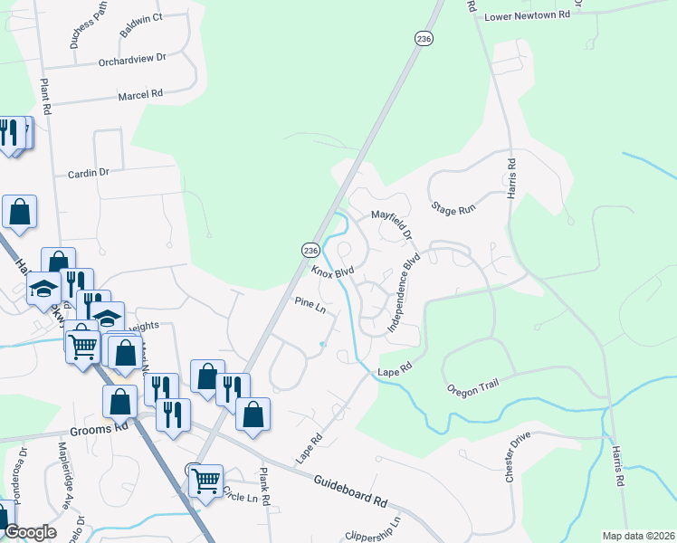 map of restaurants, bars, coffee shops, grocery stores, and more near 1 Generals Way in Saratoga County