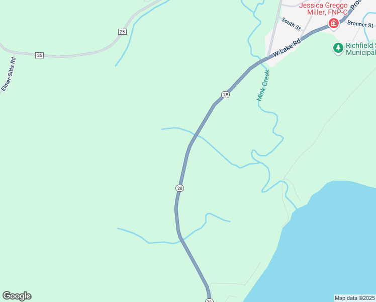 map of restaurants, bars, coffee shops, grocery stores, and more near New York 28 in Richfield Springs