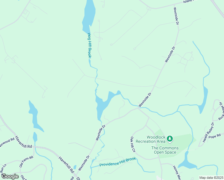 map of restaurants, bars, coffee shops, grocery stores, and more near 9 Oak Ridge Drive in Atkinson