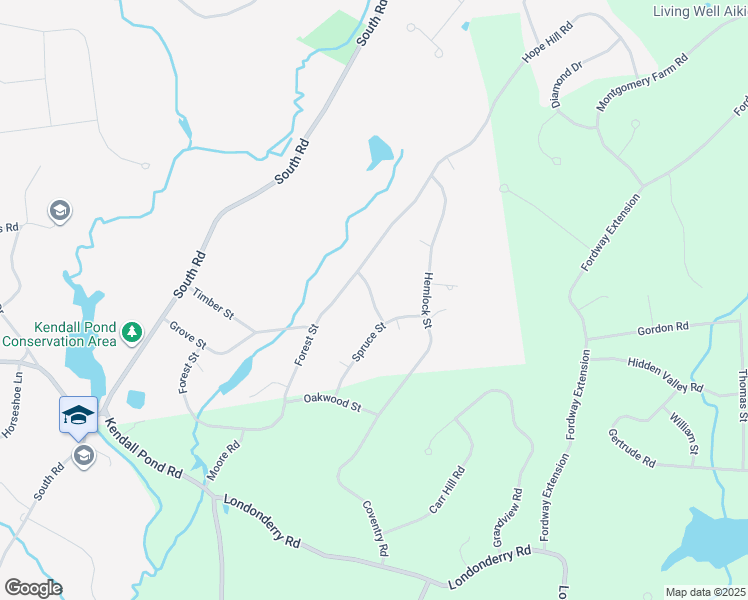 map of restaurants, bars, coffee shops, grocery stores, and more near 3 Arrowhead Drive in Londonderry