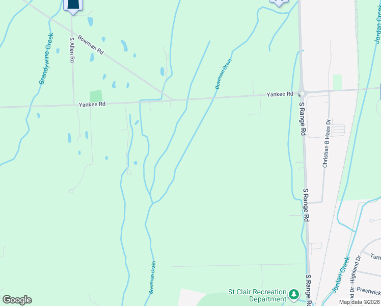 map of restaurants, bars, coffee shops, grocery stores, and more near in Saint Clair