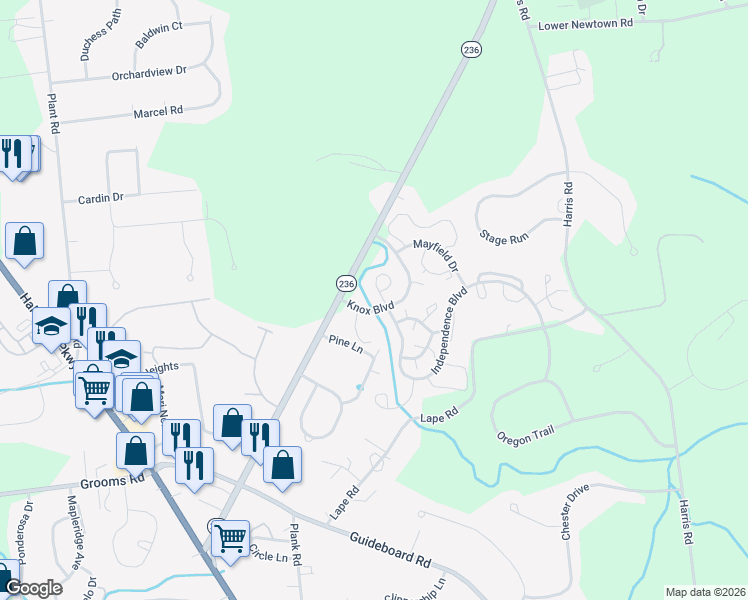 map of restaurants, bars, coffee shops, grocery stores, and more near 1 Generals Way in Saratoga County