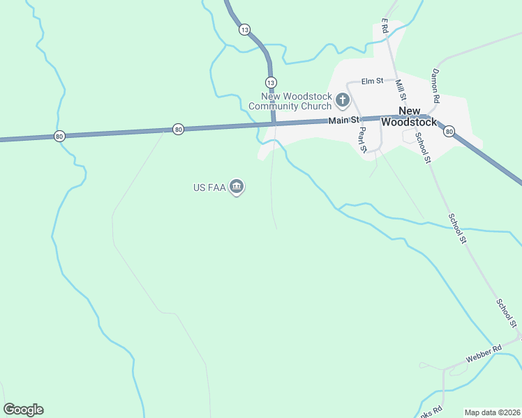 map of restaurants, bars, coffee shops, grocery stores, and more near in New Woodstock