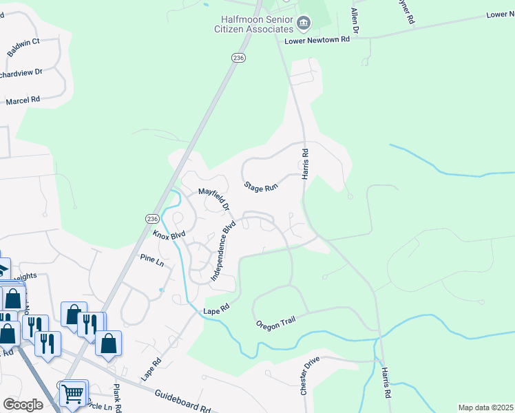 map of restaurants, bars, coffee shops, grocery stores, and more near 8 Washington Lane in Saratoga County