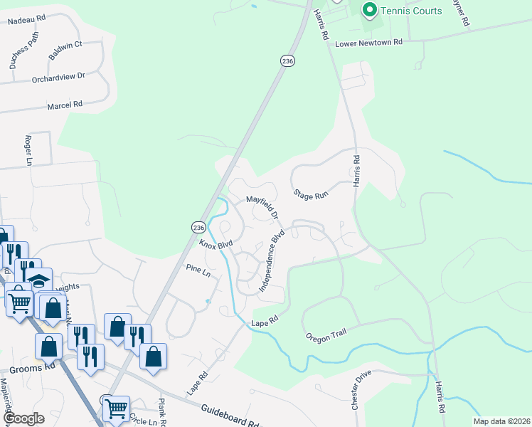map of restaurants, bars, coffee shops, grocery stores, and more near 109 Grenadier Court in Saratoga County