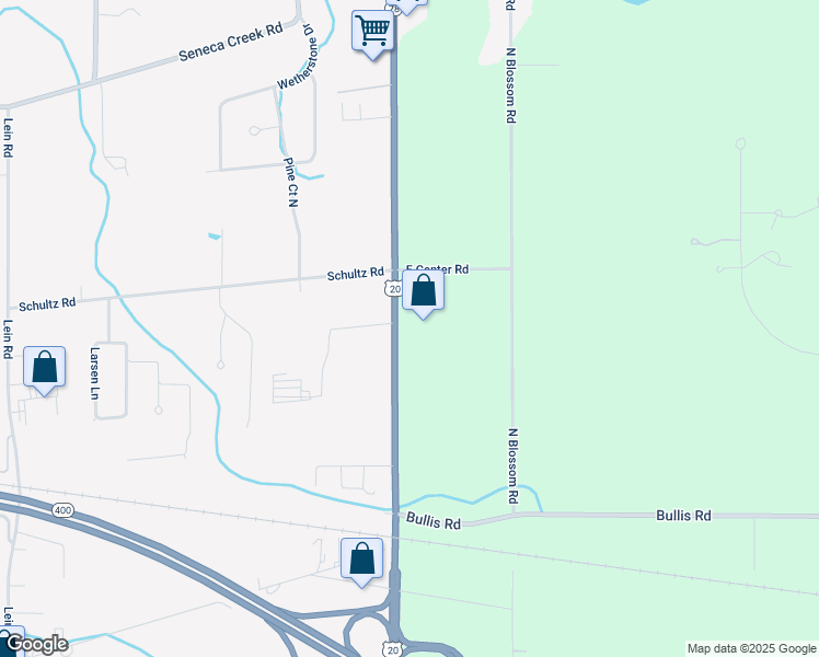 map of restaurants, bars, coffee shops, grocery stores, and more near 2827 Transit Road in Erie County