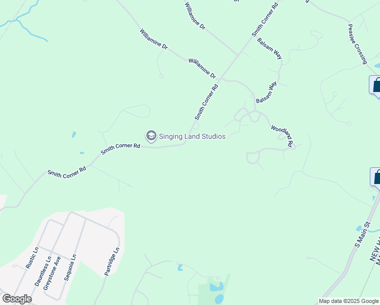 map of restaurants, bars, coffee shops, grocery stores, and more near 52 Smith Corner Road in Newton