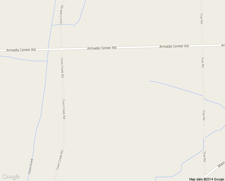 map of restaurants, bars, coffee shops, grocery stores, and more near 21120 Armada Center Road in Armada