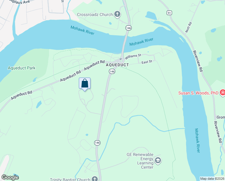 map of restaurants, bars, coffee shops, grocery stores, and more near 2820 New York 146 in Schenectady County