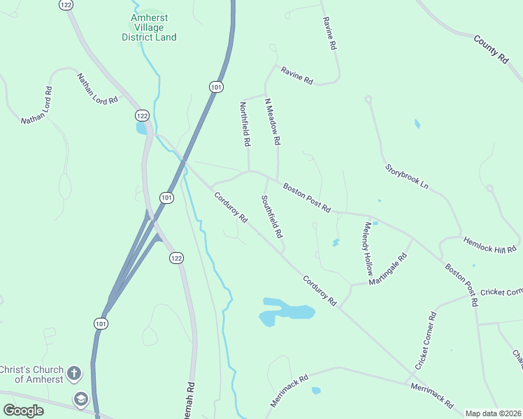 map of restaurants, bars, coffee shops, grocery stores, and more near 6 Southfield Road in Amherst