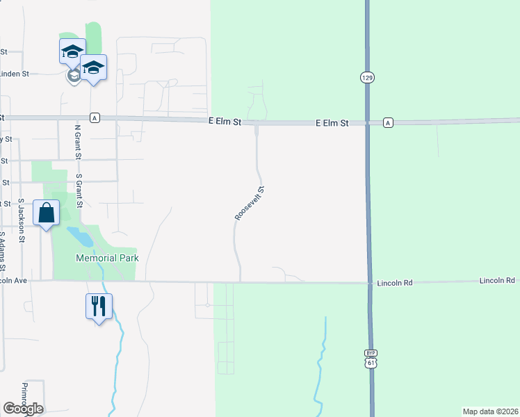 map of restaurants, bars, coffee shops, grocery stores, and more near 222 Roosevelt Street in Lancaster