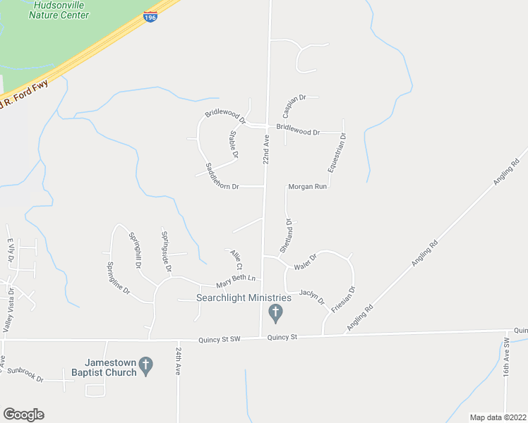map of restaurants, bars, coffee shops, grocery stores, and more near 4311 22nd Avenue in Hudsonville