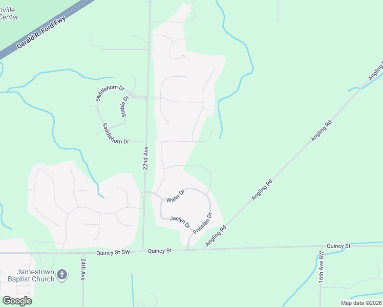 map of restaurants, bars, coffee shops, grocery stores, and more near 4447 22nd Avenue in Hudsonville