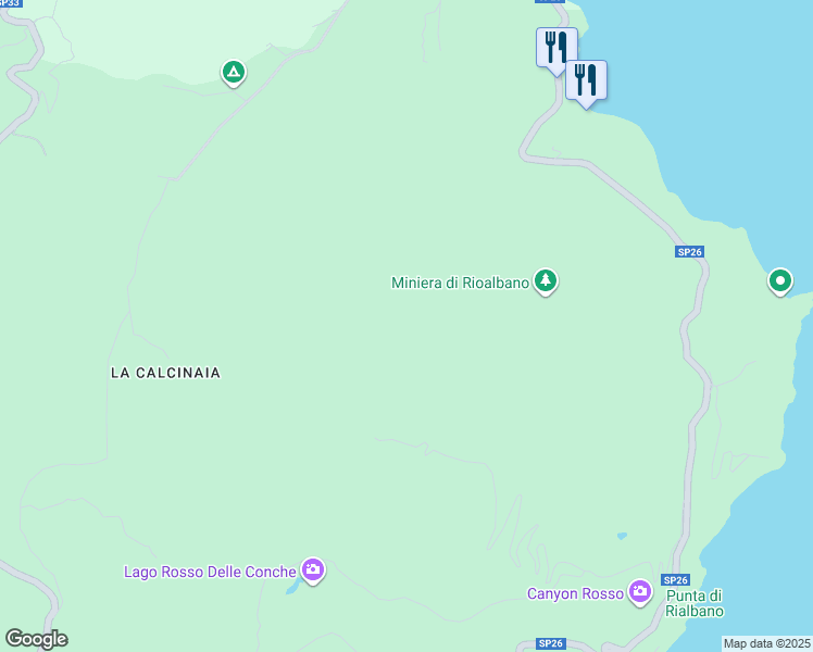 map of restaurants, bars, coffee shops, grocery stores, and more near 6 Via Bivio Boni Cavo in Portoferraio