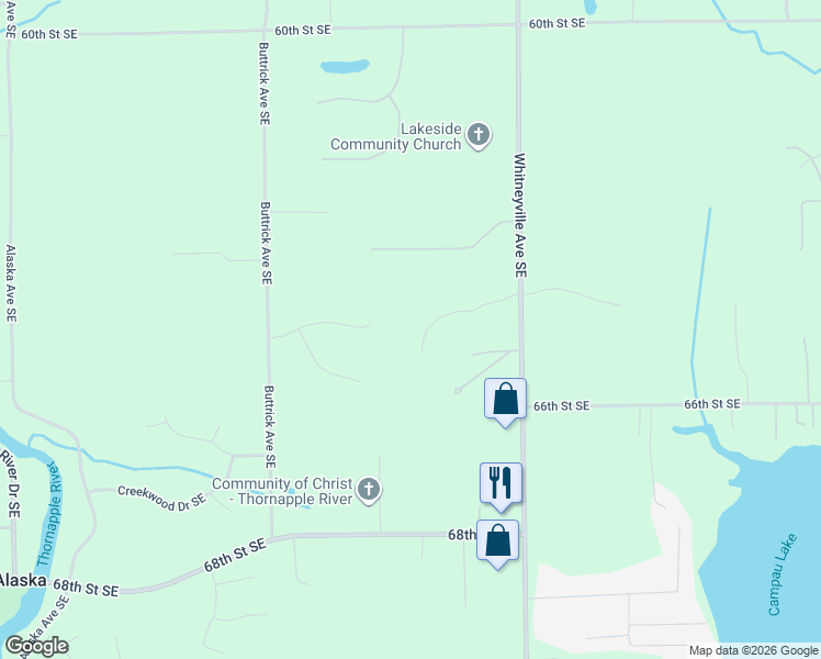 map of restaurants, bars, coffee shops, grocery stores, and more near 8331 Prairie View Lane in Alto