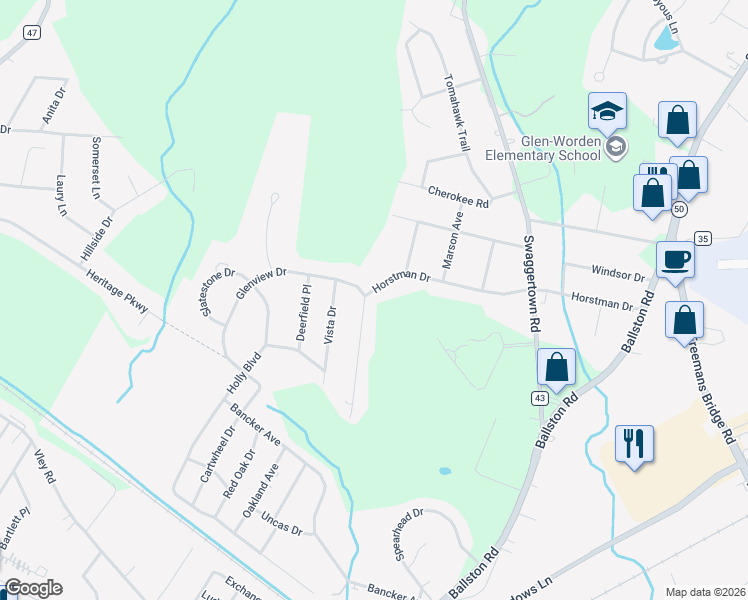 map of restaurants, bars, coffee shops, grocery stores, and more near 131 Horstman Drive in Schenectady