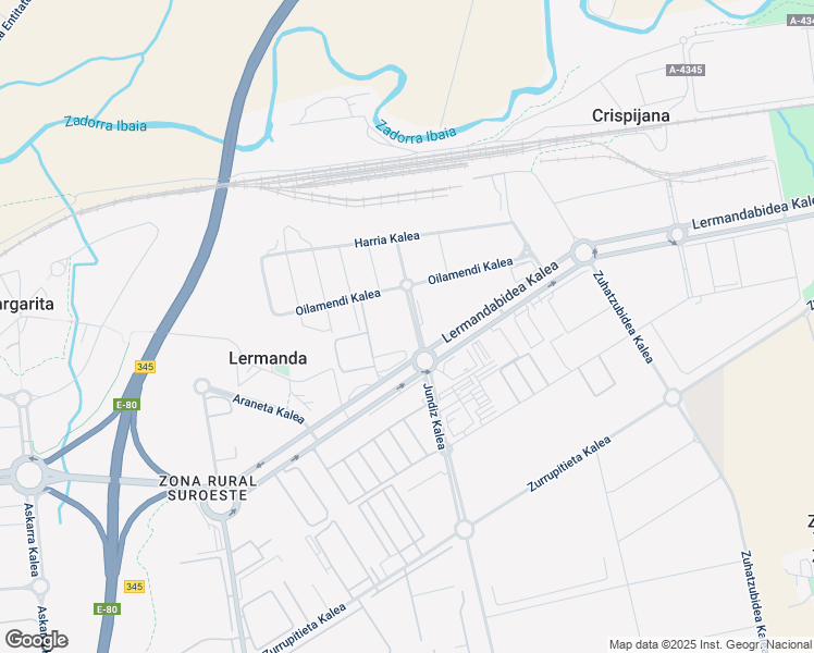 map of restaurants, bars, coffee shops, grocery stores, and more near 1 Jundiz Kalea in Gasteiz