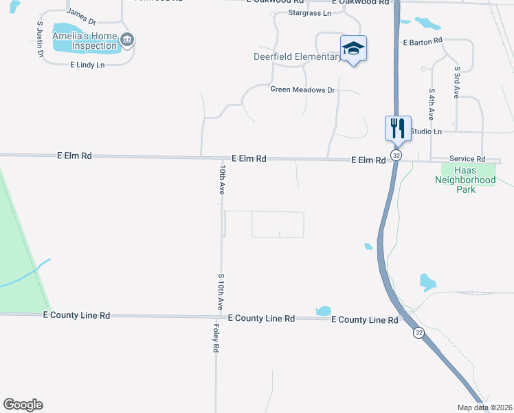 map of restaurants, bars, coffee shops, grocery stores, and more near 3680 East Becker Road in Oak Creek