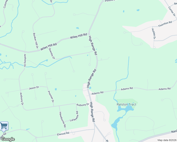 map of restaurants, bars, coffee shops, grocery stores, and more near 69 High Range Road in Londonderry