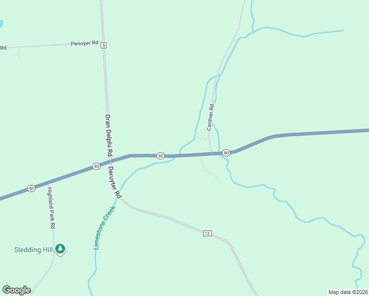 map of restaurants, bars, coffee shops, grocery stores, and more near 8945 New York 80 in New Woodstock