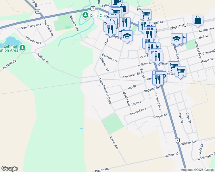 map of restaurants, bars, coffee shops, grocery stores, and more near in Delhi
