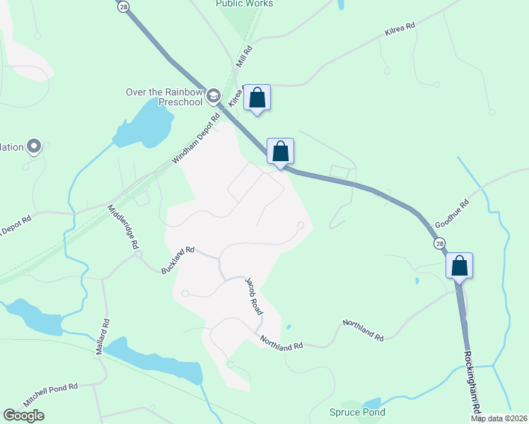 map of restaurants, bars, coffee shops, grocery stores, and more near 12 Diana Road in Derry