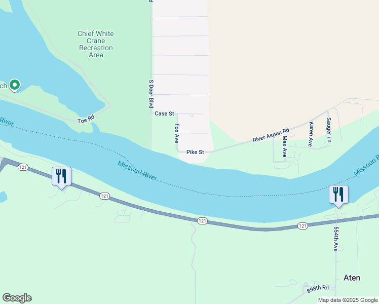 map of restaurants, bars, coffee shops, grocery stores, and more near 100-126 Pike Street in Yankton