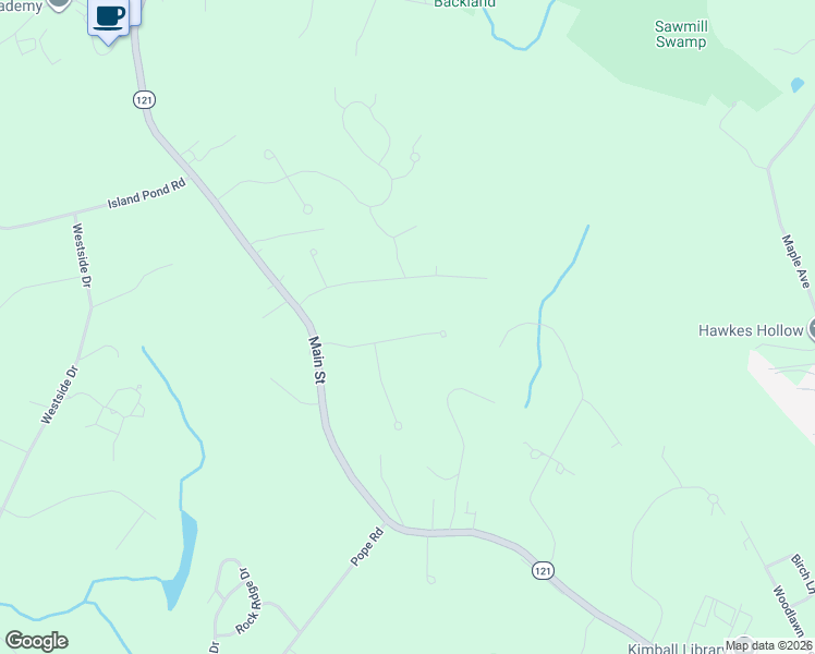 map of restaurants, bars, coffee shops, grocery stores, and more near 9 Farview Hill Road in Atkinson