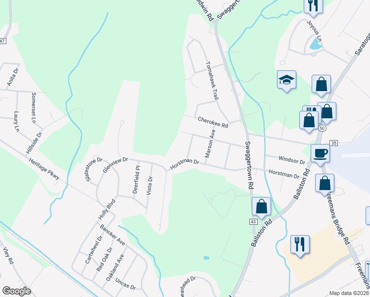 map of restaurants, bars, coffee shops, grocery stores, and more near 5 Wildwood Avenue in Schenectady