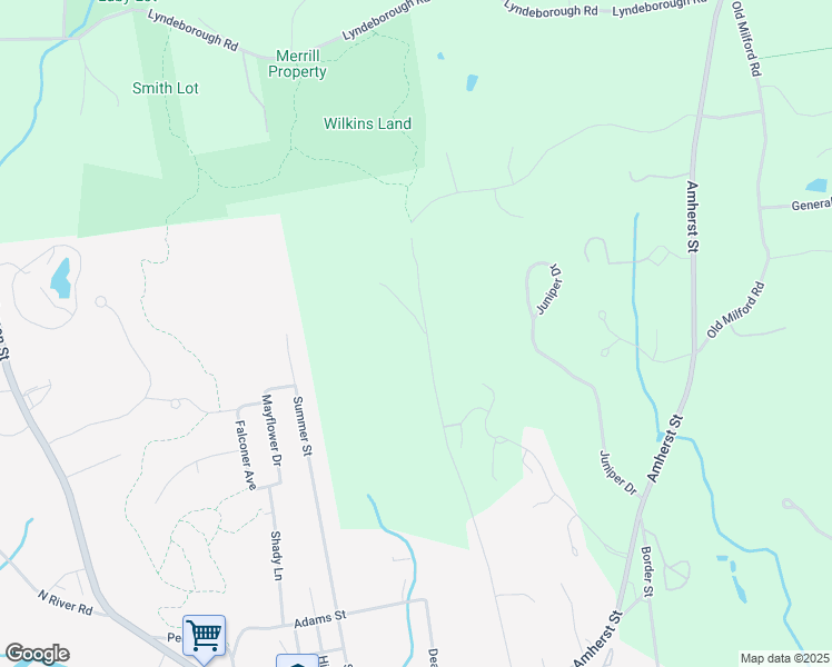 map of restaurants, bars, coffee shops, grocery stores, and more near 38 Josiah Bartlett Road in Amherst