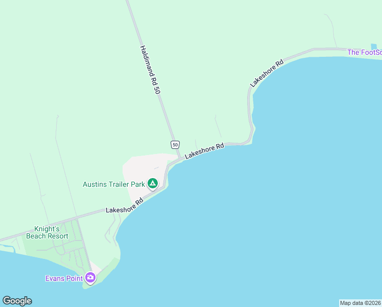 map of restaurants, bars, coffee shops, grocery stores, and more near 2377 Lakeshore Road in Haldimand County