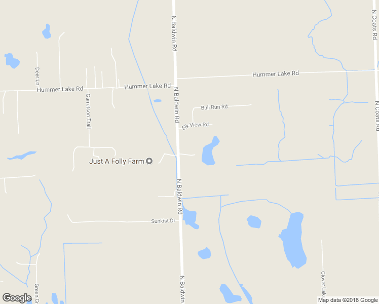 map of restaurants, bars, coffee shops, grocery stores, and more near 1770 North Baldwin Road in Oakland County