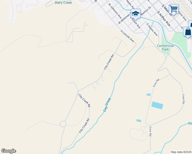 map of restaurants, bars, coffee shops, grocery stores, and more near 1470-1520 City Creek Road in Pocatello