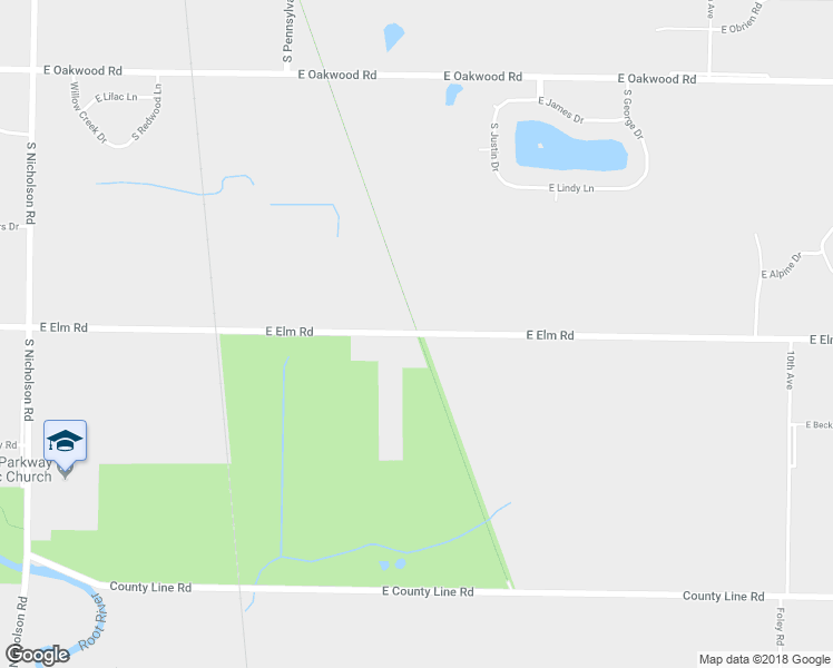 map of restaurants, bars, coffee shops, grocery stores, and more near 2517 East Elm Road in Oak Creek