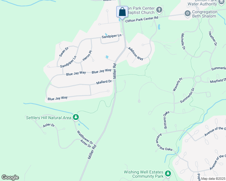 map of restaurants, bars, coffee shops, grocery stores, and more near 2 Mallard Drive in Rexford