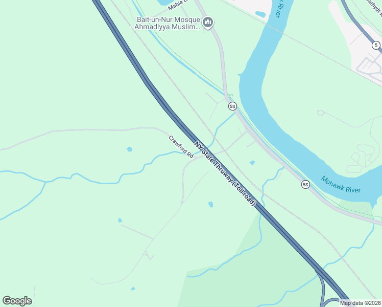 map of restaurants, bars, coffee shops, grocery stores, and more near 2673 Crawford Road in Schenectady