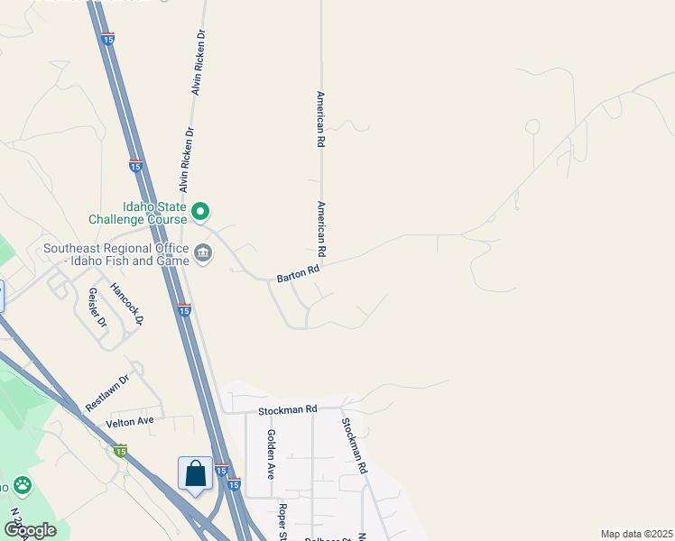 map of restaurants, bars, coffee shops, grocery stores, and more near 1601-1969 Barton Road in Pocatello