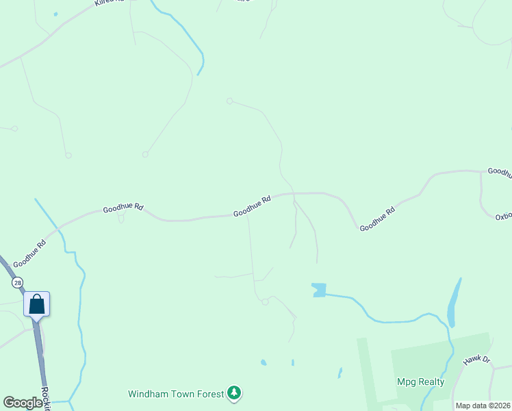 map of restaurants, bars, coffee shops, grocery stores, and more near 54 Goodhue Road in Derry