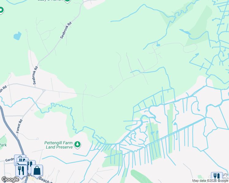 map of restaurants, bars, coffee shops, grocery stores, and more near 68 Forest Road in Salisbury