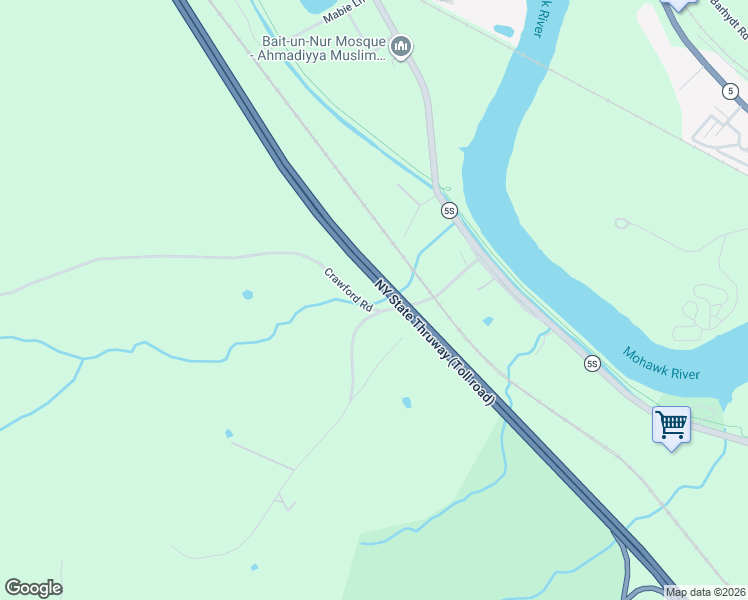 map of restaurants, bars, coffee shops, grocery stores, and more near 2673 Crawford Road in Schenectady