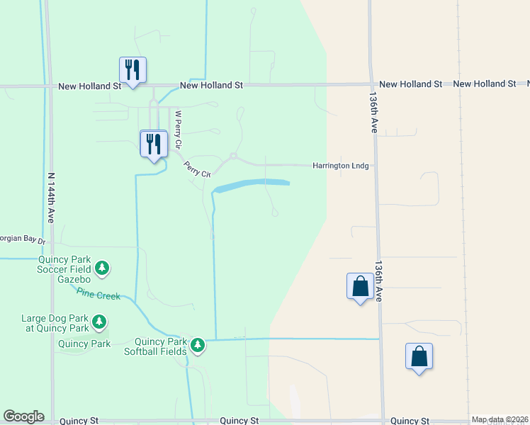 map of restaurants, bars, coffee shops, grocery stores, and more near 4497 Point Superior Court in Holland